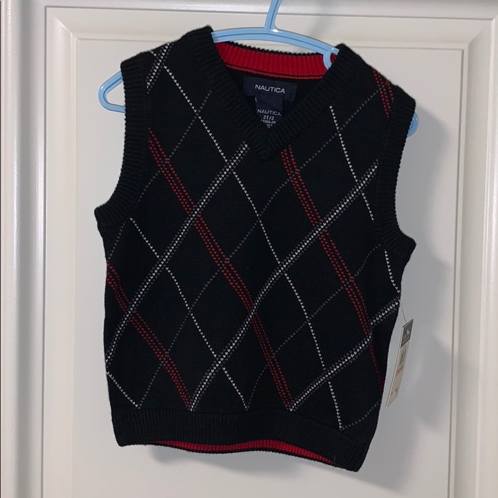 NWT Nautical argyle sweater vest
